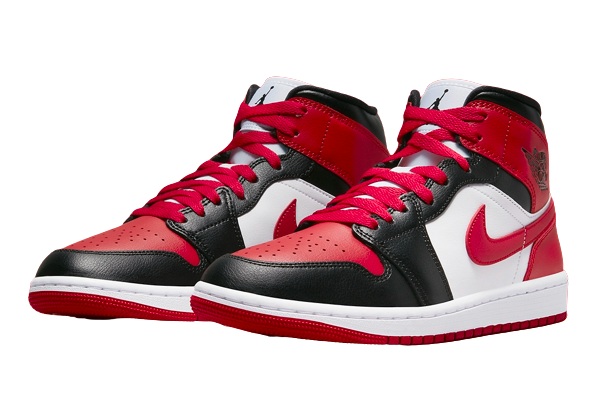 Nike Air Jordan 1 Mid Alternate Bred Toe Women s The Vault
